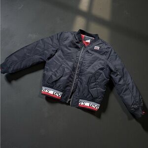 Levi's Navy Bomber Jacket with Red Accents